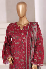 3-PC Stitched Embroidered Khaddar By Sadabahar | EMB-6843