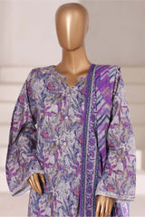 3-PC Stitched Embroidered Khaddar By Sadabahar | EMB-6847