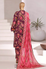 3-PC Stitched Embroidered Khaddar By Sadabahar | EMB-6849