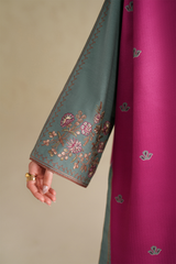 3-PC Unstitched Embroidered Slub Khaddar By Iznik | UE-589
