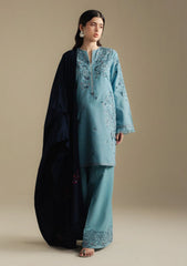 3-PC Unstitched Embroidered Plain Khaddar Coco By Zara Shahjahan | LAUREL-9B