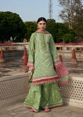 3-PC Unstitched Digital Printed Lawn Aangan By Kahf | GUL-BAHAR
