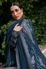 3-PC Unstitched Embroidered Marina Twill By Nureh | NE-175
