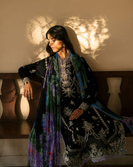 3-PC Unstitched Embroidered Lawn Aashiyana By Roheenaz | RNZ-06B