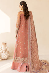 3-PC Unstitched Embroidered LU'ZELLA By Farasha | Vintage Rose