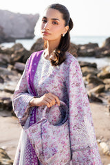 USE-9149 | 3Pc Unstitched Suit Embroidered lawn Summer 25 Drop II By Jazmin