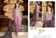 WP 56 Unstitched Resham Karandi Print - 3PC - Parisa By Wania