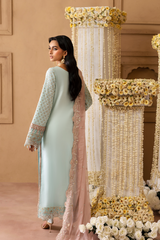 3-PC Unstitched Chiffon Embroidered Sheherzadi By Emaan Adeel | Aariz