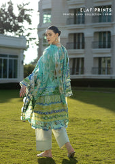 EPE-01B | 3PC Unstitched Suit Digital Printed Lawn Prints By Elaf Premium