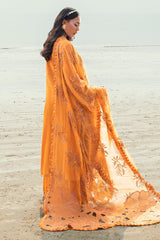 NE-149 | 3Pc Unstitched Suit Embroidered & Embellished Swiss Collection Khuwab By Nureh