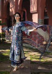 ETS-04A SYLVIE | 3PC Unstitched Suit Embroidered Lawn Signature By Elaf Premium