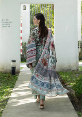 3-PC Unstitched Digital Printed Lawn Santorini By Elaf Premium | EPN-6B