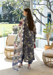 3-PC Unstitched Digital Printed Lawn Santorini By Elaf Premium | EPN-6A