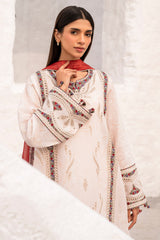 USE-9113 | 3Pc Unstitched Suit Embroidered lawn Summer 25 Drop II By Jazmin