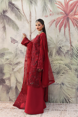3-PC Unstitched Chffon Embroidered Romansiyyah By Emaan Adeel | NOORMAHAL