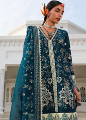3-PC Unstitched Luxury Lawn Kalabagh By Hussain Rehar | Azraq