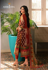 AJAR-14 - 3Piece - Aira Summer Print Collection By Asim Jofa