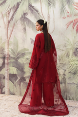 3-PC Unstitched Chffon Embroidered Romansiyyah By Emaan Adeel | NOORMAHAL