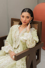 JK-01 EULALIA | 3Pc Unstitched Qline Lawn Collection By Qalamkar