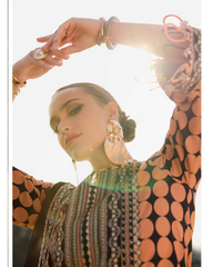 3-PC Unstitched Premium Embroidered Printed Lawn By Charizma | CQ5-02
