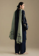 3-PC Unstitched Embroidered Plain Khaddar Coco By Zara Shahjahan | AMBER-1B