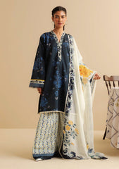 3-PC Unstitched Printed Lawn Coco By Zara Shahjahan | LEYA-1B