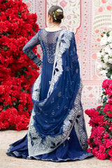 3Pc Suit – Embroidered Organza Unstitched with Cutwork Detail Mia By Nureh