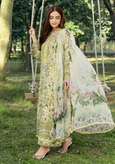 3-PC Unstitched DIgital Printed Chikankari Lawn By Elaf Premium | ERC-6A