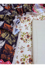 3-PC Unstitched Printed Lawn Karandi Collection