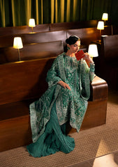 Formal Handwork Unstitched - 3 Piece Organza - Poly Net VERDELLA By ELAF SERENADE