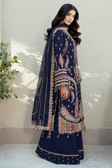 Unstitched 3-PC Shahkar Embroidered Luxury Lawn By Jazmin | SL25-D8