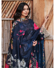 3-PC Unstitched Embroidered Lawn Silent Pine Tale By Afsanah | AL-102