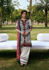 3-PC Unstitched Digital Printed Lawn Aangan By Kahf | MEHRUBA