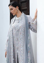 3-PC Unstitched Linen Embroidered Qline By Qalamkar | HAZE
