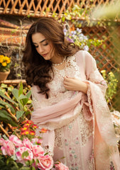 Unstitched 3-PC Embroidered Luxury Lawn By Elaf | ELM-2A MAHGUL