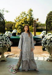 3-PC Unstitched Luxury Embroidered Lawn By Kahf | KLR-04 Lilia