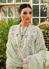 KLE-01A Margarita | 3PC Unstitched Suit Luxury Lawn By Kahf Premium