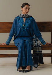 3-PC Unstitched Digital printed Linen Amber Days By Zara Shahjahan | 9B