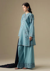3-PC Unstitched Embroidered Plain Khaddar Coco By Zara Shahjahan | LAUREL-9B