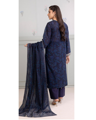 3-PC unstitched Printed Lawn By Zellbury | 0339