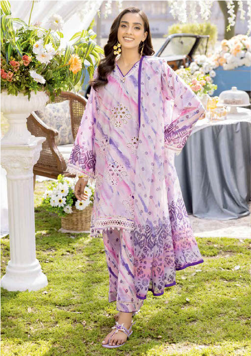 MELC 720 | 3PC Unstitched Lawn Digital Print Chickenkari Luxury By Muscari