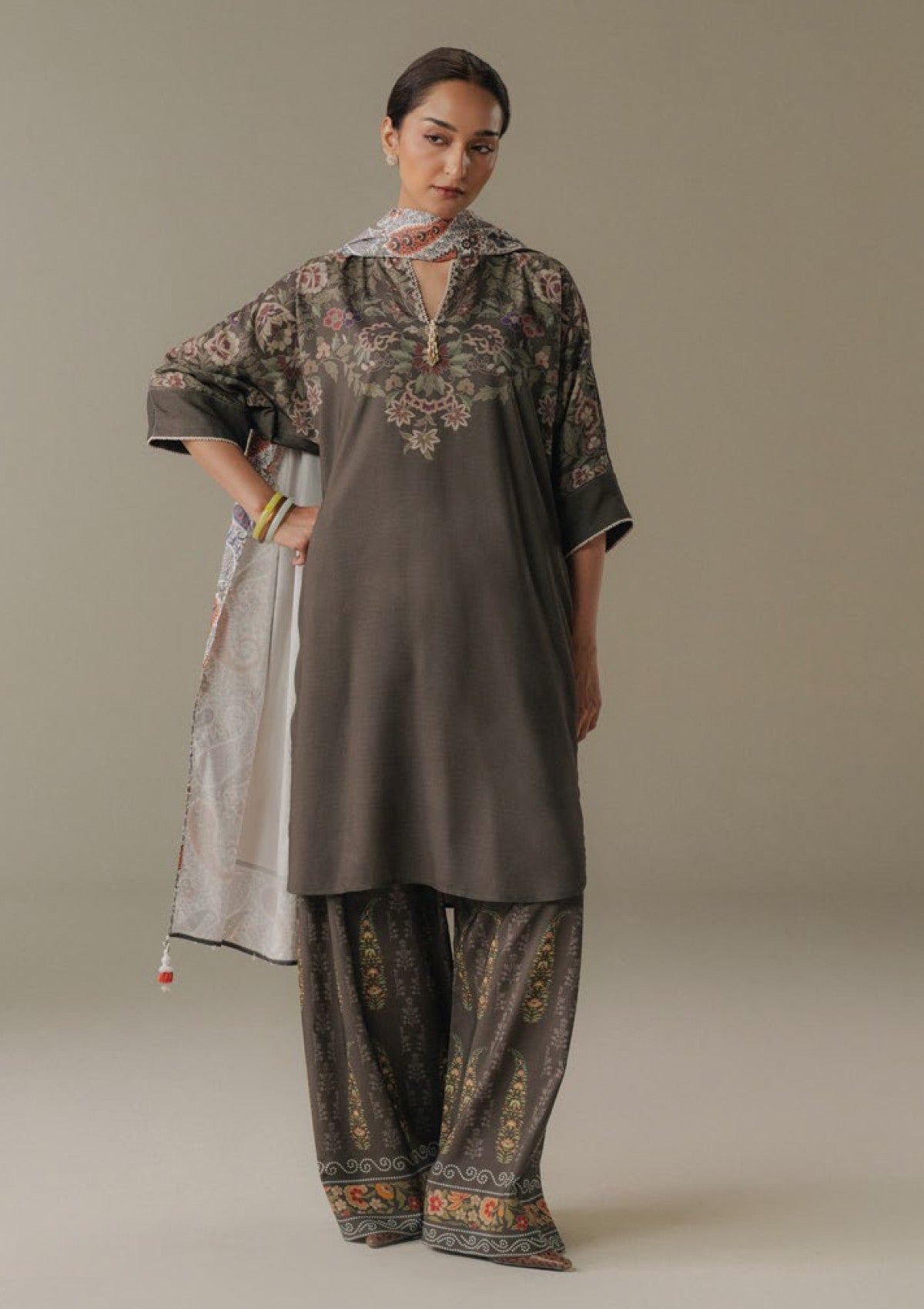 3-PC Unstitched Digital printed Linen Amber Days By Zara Shahjahan | 10A