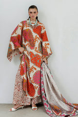 Digital Printed Viscose Silk Shirt & Trouser  by Baroque