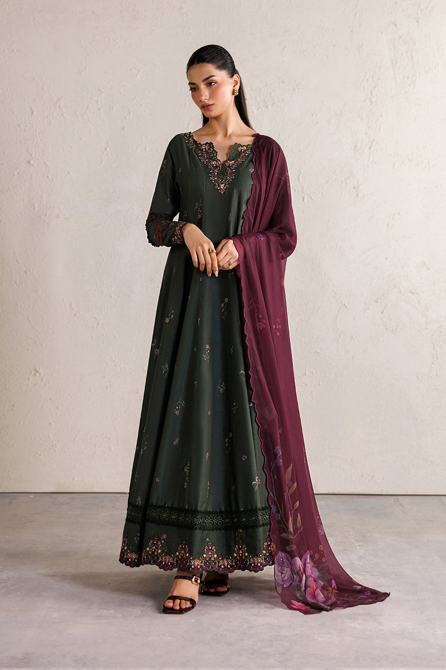3-PC Unstitched Embroidered Festive Lawn By Iznik | IBE-03