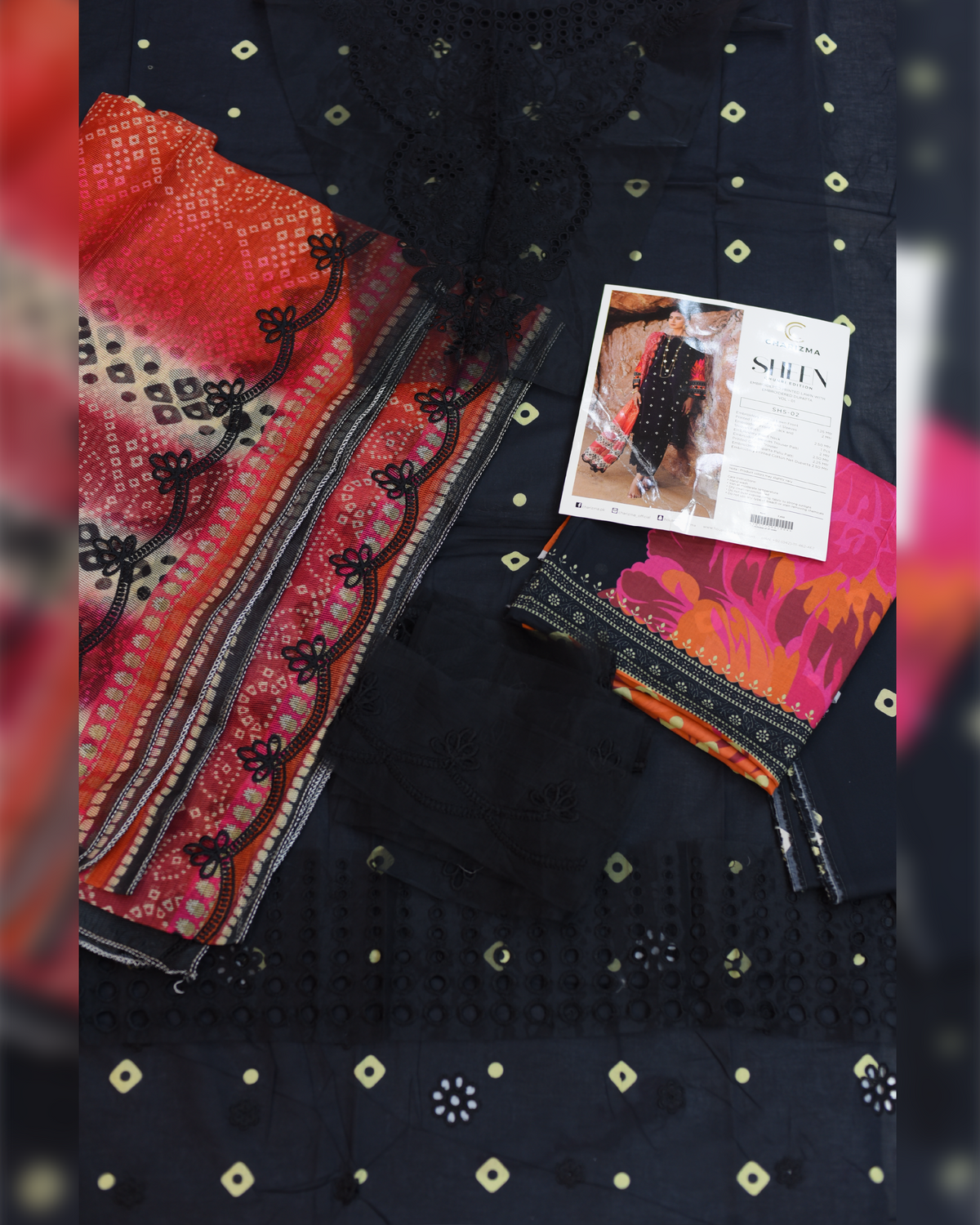 3-PC Unstitched Embroidered Printed Lawn | DF-3