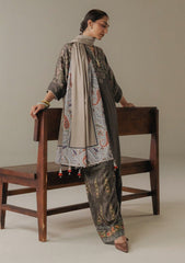 3-PC Unstitched Digital printed Linen Amber Days By Zara Shahjahan | 10A