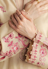 3-PC Unstitched Embroidered Plain Khaddar Coco By Zara Shahjahan | SNOWDROP-10A