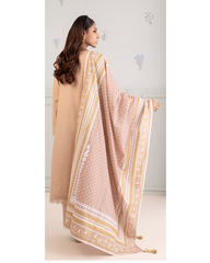 3-PC unstitched Printed Lawn By Zellbury | 0217