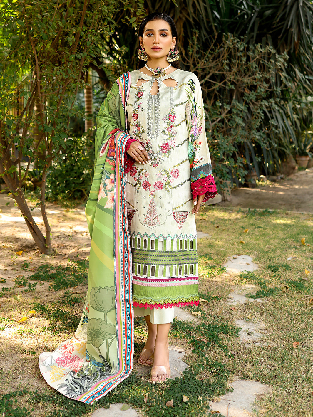 762 A | 3 Pc Unstitched Suit Winter Kotail Digital Printed Maya Jahan By Binilyas