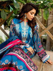 765 | 3 Pc Unstitched Suit Winter Kotail Digital Printed Maya Jahan By Binilyas